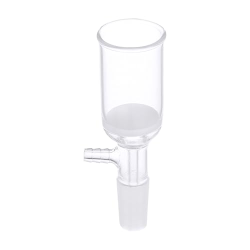 PATIKIL - PATIKIL Entonnoir Buchner, Entonnoir De Filtration En Verre Borosilicate 60ml Avec Fritte Fine (G3), Joint Intérieur Conique Standard 24/40 Pour Laboratoire, 40mm DI., 65mm Profondeur