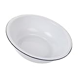 Capacité : le bol a une capacité, ce qui le rend adapté pour répondre aux besoins quotidiens du ménage, grands bols en émail vintage, bols en émail vintage