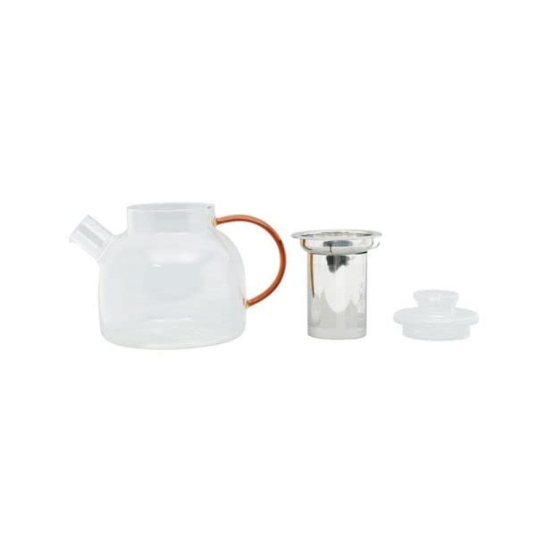 Sema - THEIERE en Verre avec Filtre Style Ambre 1,1 L