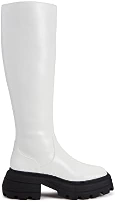 Katy Perry Women's The Geli Solid Tall Boot Fashion, Optic White, 6.5 | Image 2
