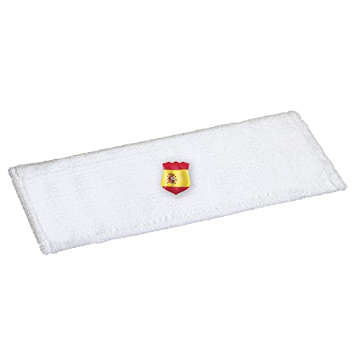Okaei 1 funda para mopa (60 cm), 100 % microfibra, para la limpieza profunda de suelos lisos y ligeramente irregulares, color blanco
