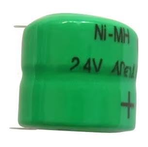 Batería recargable Ni-MH 40mAh 2.4V diámetro 11.8 mm altura 11 mm