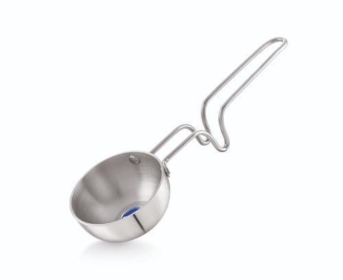 Image of TOSAA TRIPLY TADKA PAN 12 CM (500 ML), with Innovative Handle, Perfect for Tempering Spices, Heating Oil, and preparing tadka for dal, Curry, and Everyday Dishes.
