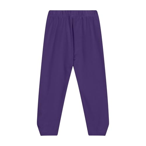 Moonker Cropped Tights for Teen Girls Solid Color Elastic Waisted Stretchy Joggers Summer Lightweight Comfy4