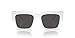 Dolce & Gabbana DG 6184 331287 White Plastic Square Sunglasses Grey Lens