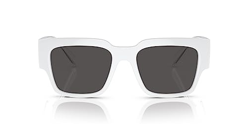 Dolce & Gabbana DG 6184 331287 White Plastic Square Sunglasses Grey Lens4