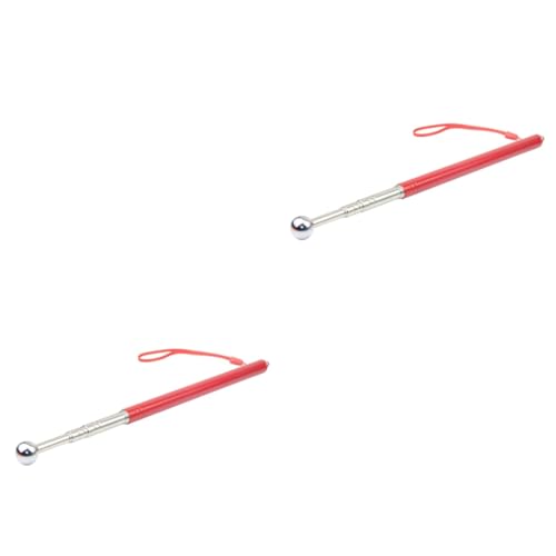 Martillo de reflejo telescópico de acero inoxidable 2 pcs miniatura 1