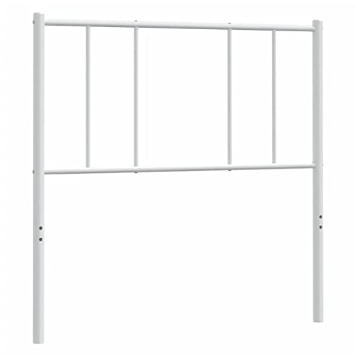 vidaXL Cabecero de Metal Blanco 90 cm