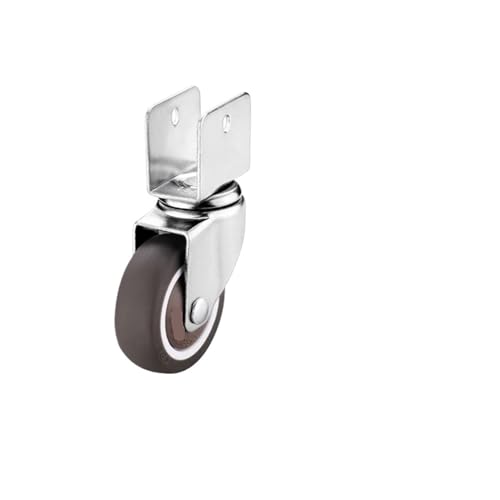 Roulette pivotante en U roulette caoutchouc souple 22mm accessoire rouleau meuble