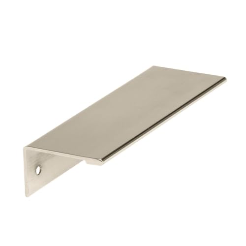 Image of Amerock Edge Pulls 3-3 /4 inch (96mm) Center-to-Center Polished Nickel Cabinet Edge Pull - 25 Pack
