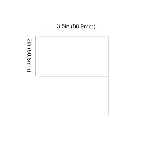 Mr-Label 400 cartões de lugar em branco imprimíveis, cartões de barraca pequena de 5 x 9 cm, cartoli