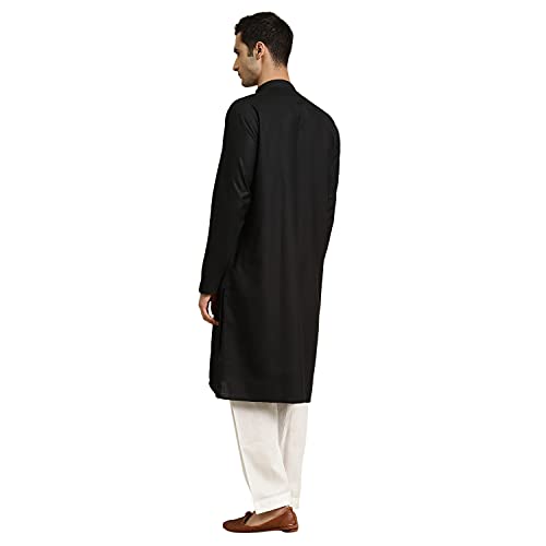 Image of SOJANYA Men's Cotton Straight Fit Casual(Since 1958 Solid Kurta Crafted for Elegance