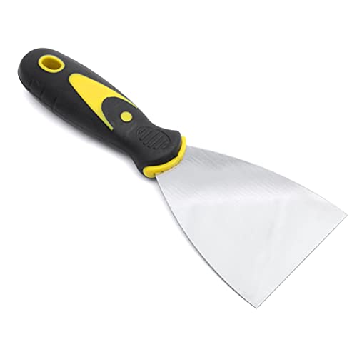 Ally-MAGIC Stainless Steel Wall Scraper Paint Stripper Scraper with Soft Grip Handle Filling Putty Knife Scraper for Wallpaper Drywall Decals DIY Decorating Removal Painting Y2-SCNZ (3 Inch) Deal