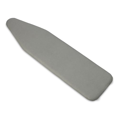 Amazon Basics Bügelbrettbezug, Standardgröße, dicke Polsterung, grau, 38.1 x 137.2 cm (Bügelbrett nicht im Lieferumfang enthalten)