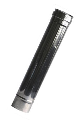 Teremobrico CANNA FUMARIA TUBO ACCIAIO INOX AISI 304 Monoparete 1 mt -TUTTE LE MISURE- (DIAMETRO ø 230)