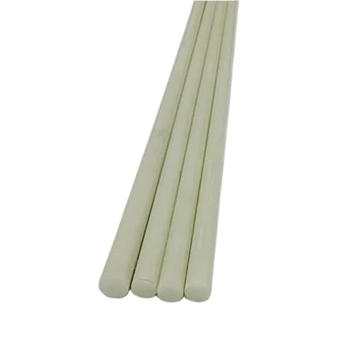 Varillas redondas de fibra de vidrio blancas de 1.5x500mm para soporte de cometas y manualidades