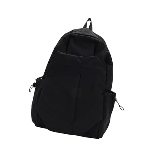 Mochila coreana unisex de tela con gran capacidad y correas ajustables para uso diario