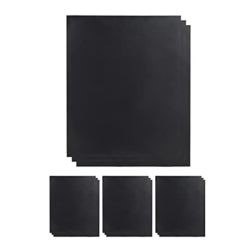 Set De 12 Esteras Antiadherentes Para Barbacoa, Adaptables, Reutilizables, 0,3 Mm, Negro, 40X50 Cm - Relaxdays En Oferta Relaxdays Set De 12 Esteras Antiadherentes Para Barbacoa, Adaptables, Reutilizables, 0,3 Mm, Negro, 40X50 Cm