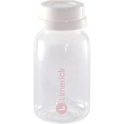 Limerick 4 oz Breast Milk Storage Bottles, BPA Free & Dishwasher Safe, Formula Storage Bottles, Open Neck for Easy Collection & Storage