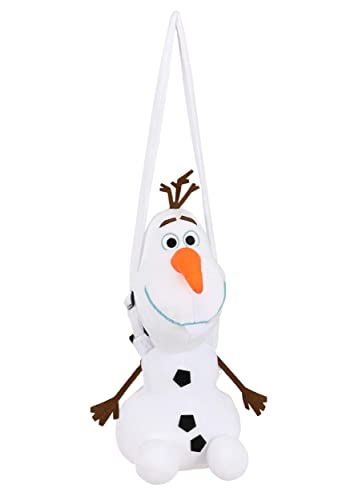 elope Disney Frozen Olaf Costume Companion Bag - Plush Stuffed Figure with Zipper and Adjustable Strap