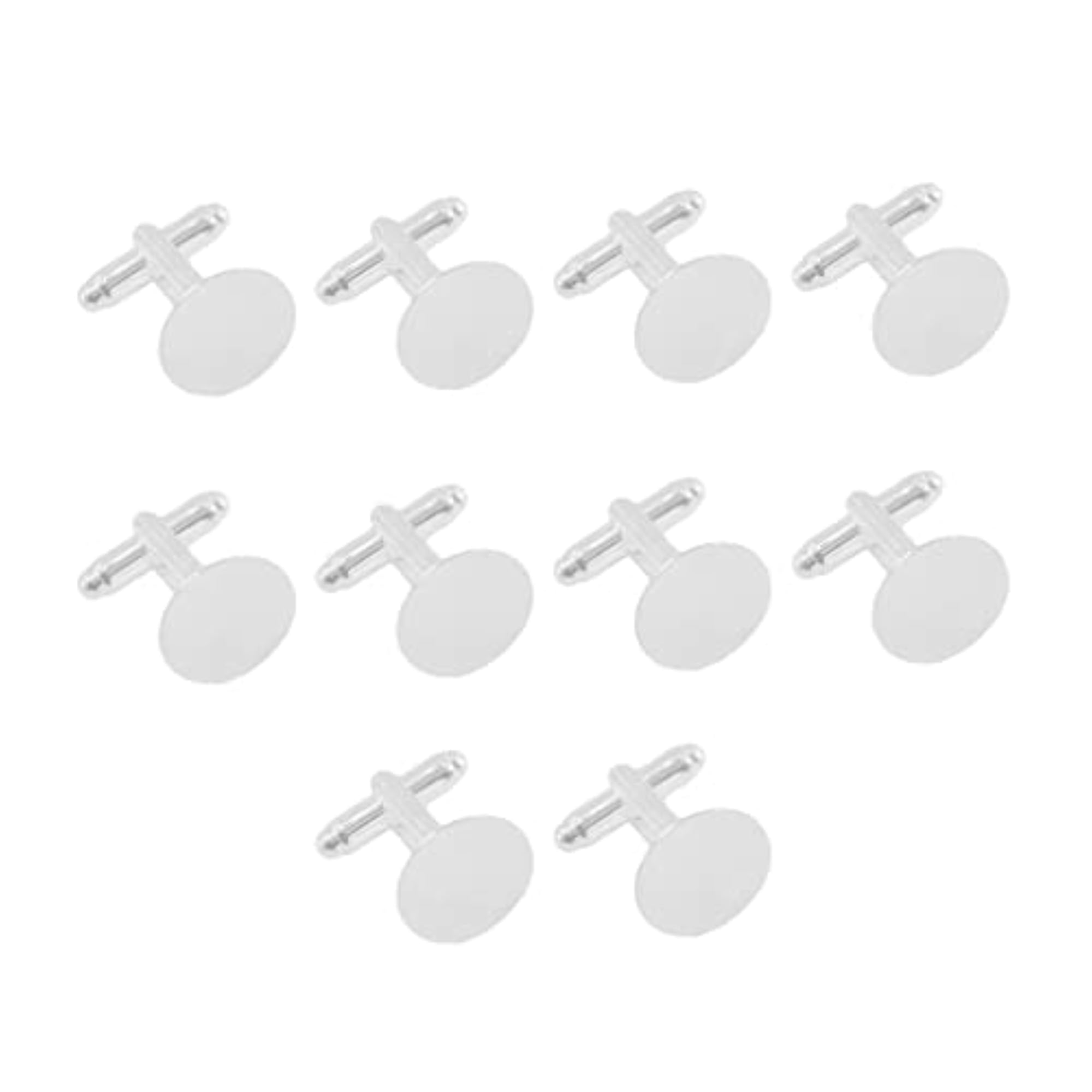 2x10 Set 15mm Blank Setting Base Pad Cuff Links, DIY