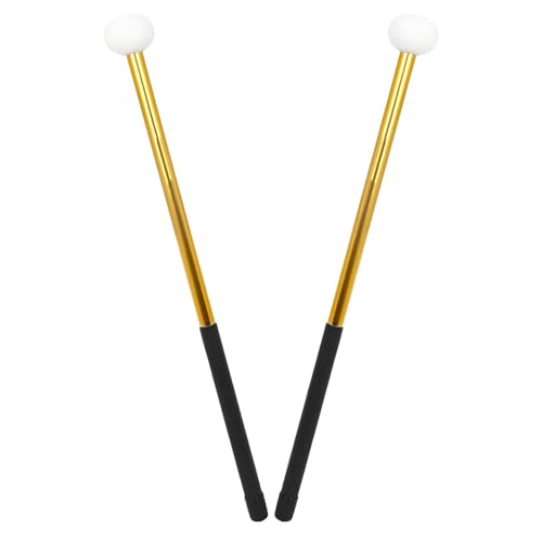 Baquetas de metal con cabeza de fieltro para batería miniatura 5