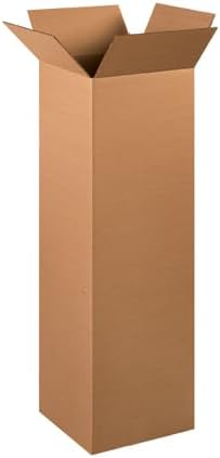 Generic Tall Shipping Box, 12x12x40 (2 Pack), Kraft, BSW121240