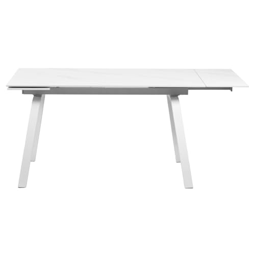 Table Extensible en Céramique Blanche Toshiro - Meubletmoi, 200 cm, Design Moderne et Résistant 7 Table Extensible en Céramique Blanche Toshiro - Meubletmoi, 200 cm, Design Moderne et Résistant – Image 7