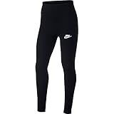 Elastischer Bund Nike Girls G NSW Favorites GX HW Legging, Black/White, M
