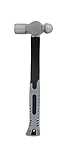 ABN Ball Pein Hammer 16 oz - Fiberglass Handle & Carbon Steel Head for Metal Rivet, Chisel, Punch Peins