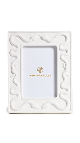 Jonathan Adler Women\'s Eden Snake Frame 4x6, White, One Size