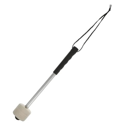 Baquetas portátiles Toyvian de aleación de aluminio con cabeza de fieltro para principiantes, accesorio duradero para instrumentos de percusión