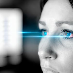 Óculos de zoom automático inteligente com proteção luz azul para homens e mulheres COR: VERMELHO