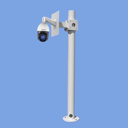 Poteau pour caméra de sécurité Modèle A en métal hauteur 12 pour extérieur