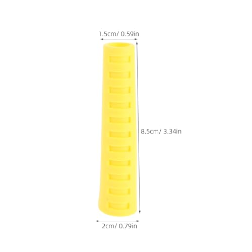 Protector de manguera buceo ORFOFE amarillo ajustable para equipo de snorkel 2