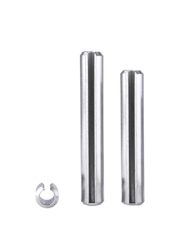 Perni a molla scanalati in acciaio inossidabile, GB879 Perni elastici for involtini primavera con intaglio Acciaio inossidabile 304 Misure multiple 60 pz(25mm,M2 - 20pcs)