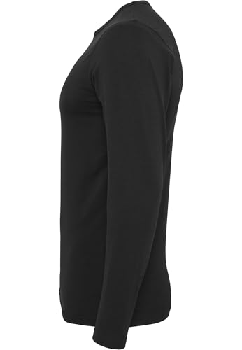 Miniatura 6 de Urban Classics Camiseta Ajustada Elástica Hombre Camiseta Manga Larga Negro