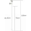Soil Tension Meter, Soil Tension Testing Device, Soil Tensiometer Water Potential Sensor, Measurement Range -100-0kPa, for Fruit Tree Bases, Vineyards, Smart Planting