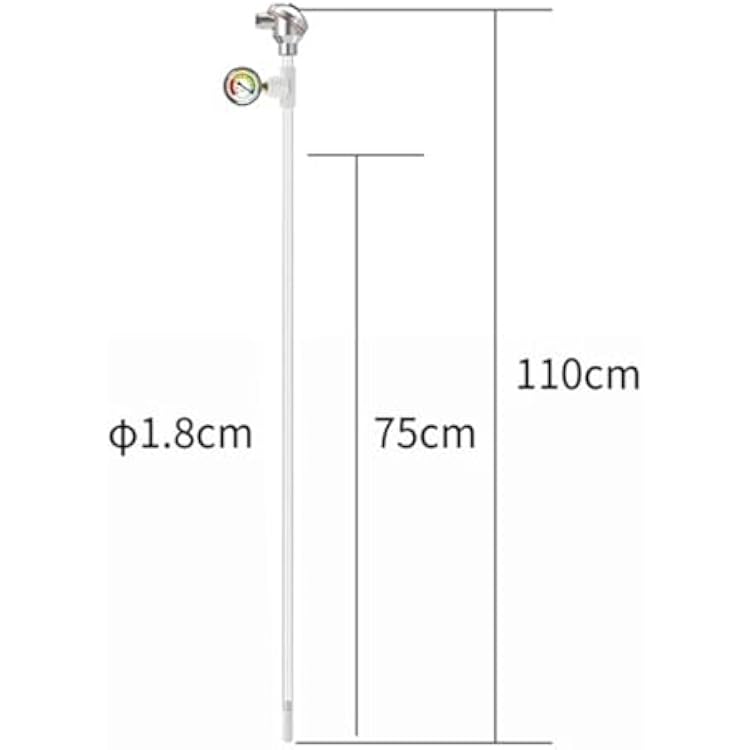 Soil Tension Meter, Soil Tension Testing Device, Soil Tensiometer Water Potential Sensor, Measurement Range -100-0kPa, for Fruit Tree Bases, Vineyards, Smart Planting