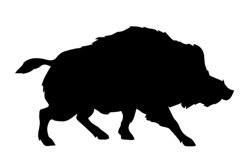 Sticker sanglier chasse Autocollant Couleur et taille au choix