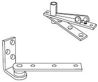 Rixson 127-3/4 Light-Duty/Light Weight Jamb Attached Pivot Set