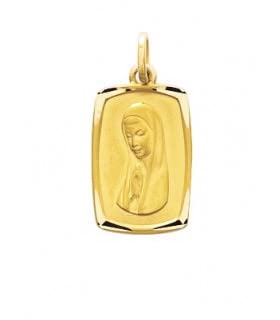 Médaille Vierge Marie or jaune 750 un bijou protecteur empreint de douceur et foi
