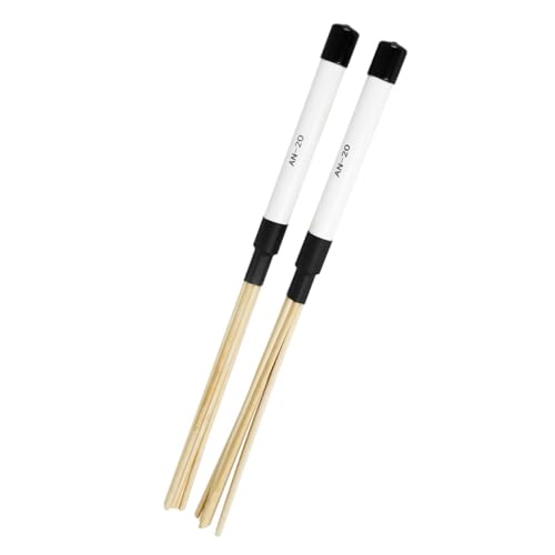 Baquetas de madera VICASKY para batería, 1 par, color blanco, para principiantes y profesionales miniatura 4