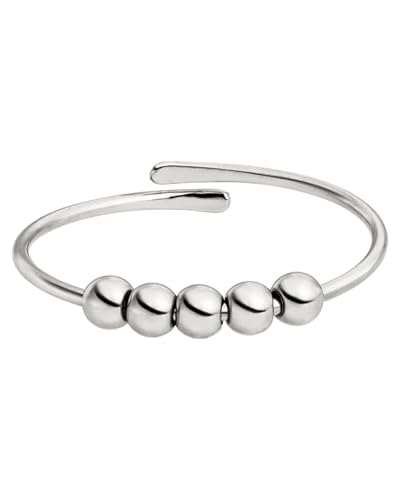 Bague fidget femme Purelei Shade en acier inoxydable durable avec taille réglable 50-56