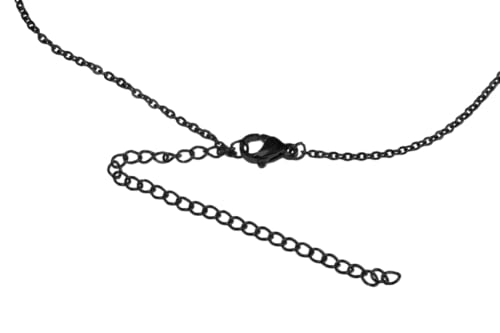 Dopamine Neurotransmitter Molecule Stainless Steel Necklace (Black) by Clayton Jewelry Labs - Used condition - Image 5