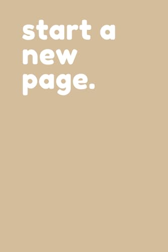 Image of Hardback Lined Notebook - A5 Journal Notepad - 200 Pages | Nude Start A New Page