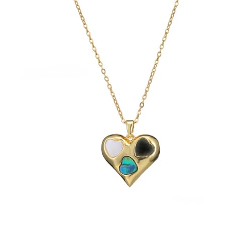 Collier pendentif chaîne finitions haut de gamme design cœur mixte