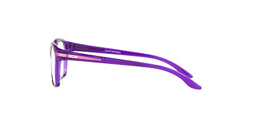 Image of Oakley Youth Unisex Kids OY8010 Cartwheel Rectangular Prescription Eyewear Frames, Polished Clear /Demo Lens