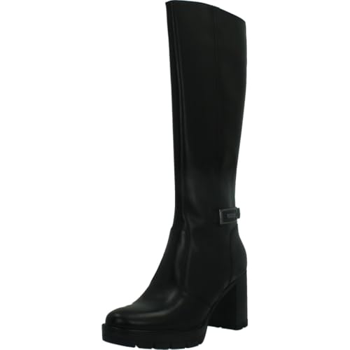 Nero Giardini I514855D Bottes Femme en Cuir - Noir 40 EU