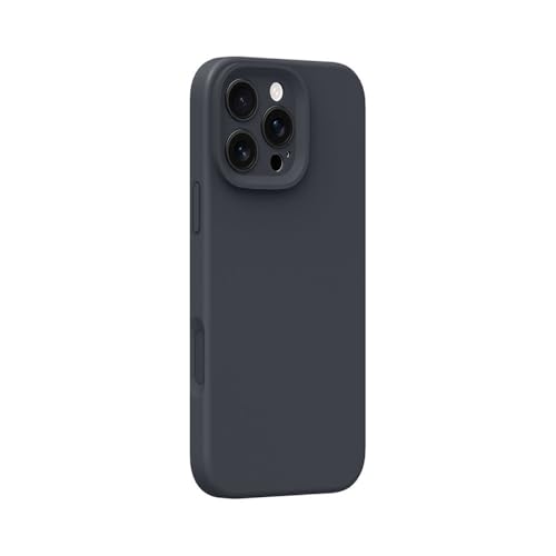 Coque iPhone 14 silicone noir mat pour photo et induction